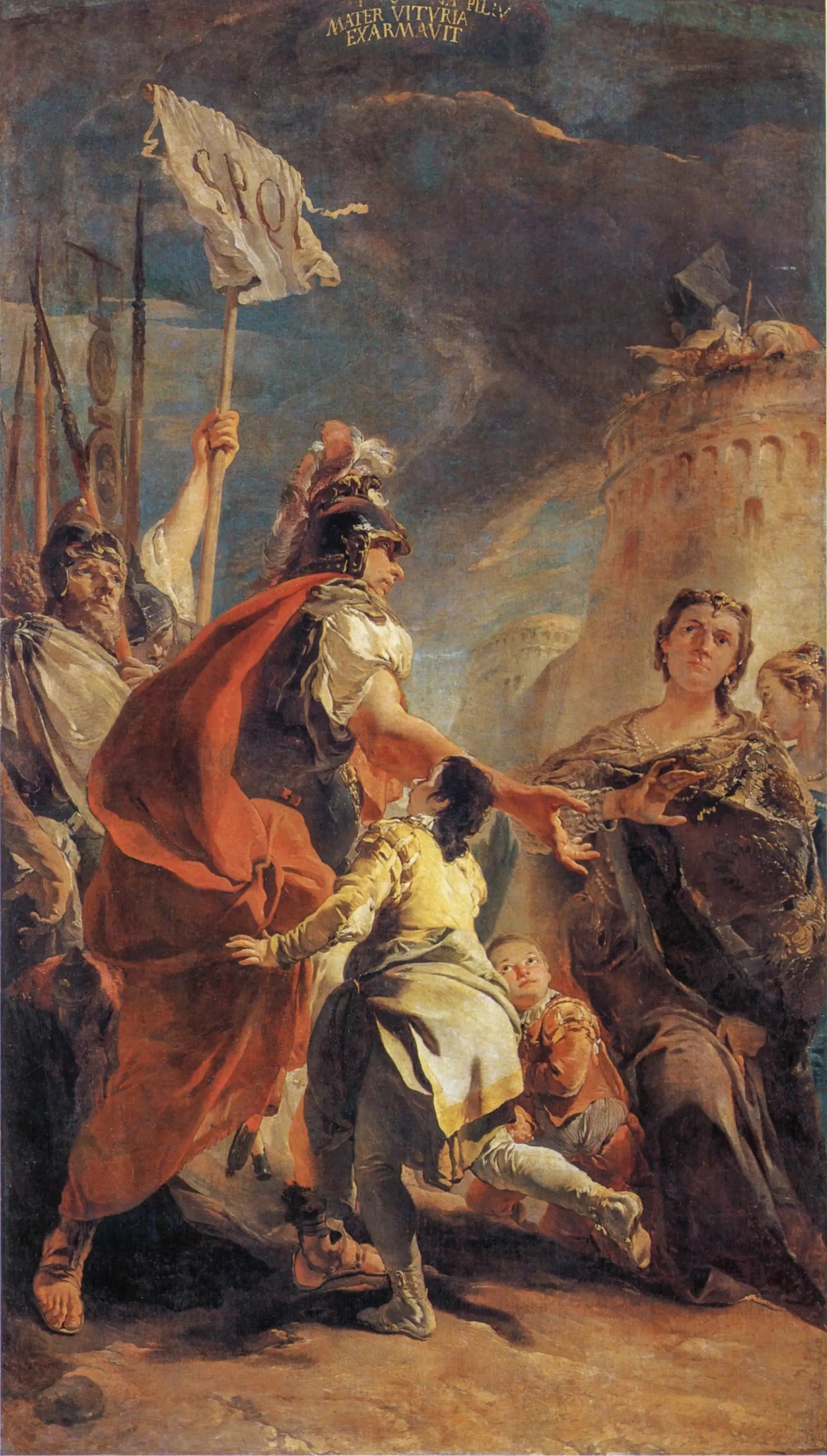 Coriolan aux murs de Rome - Giovanni Battista Tiepolo image 1 reproduction réalisée par Alpha Reproduction