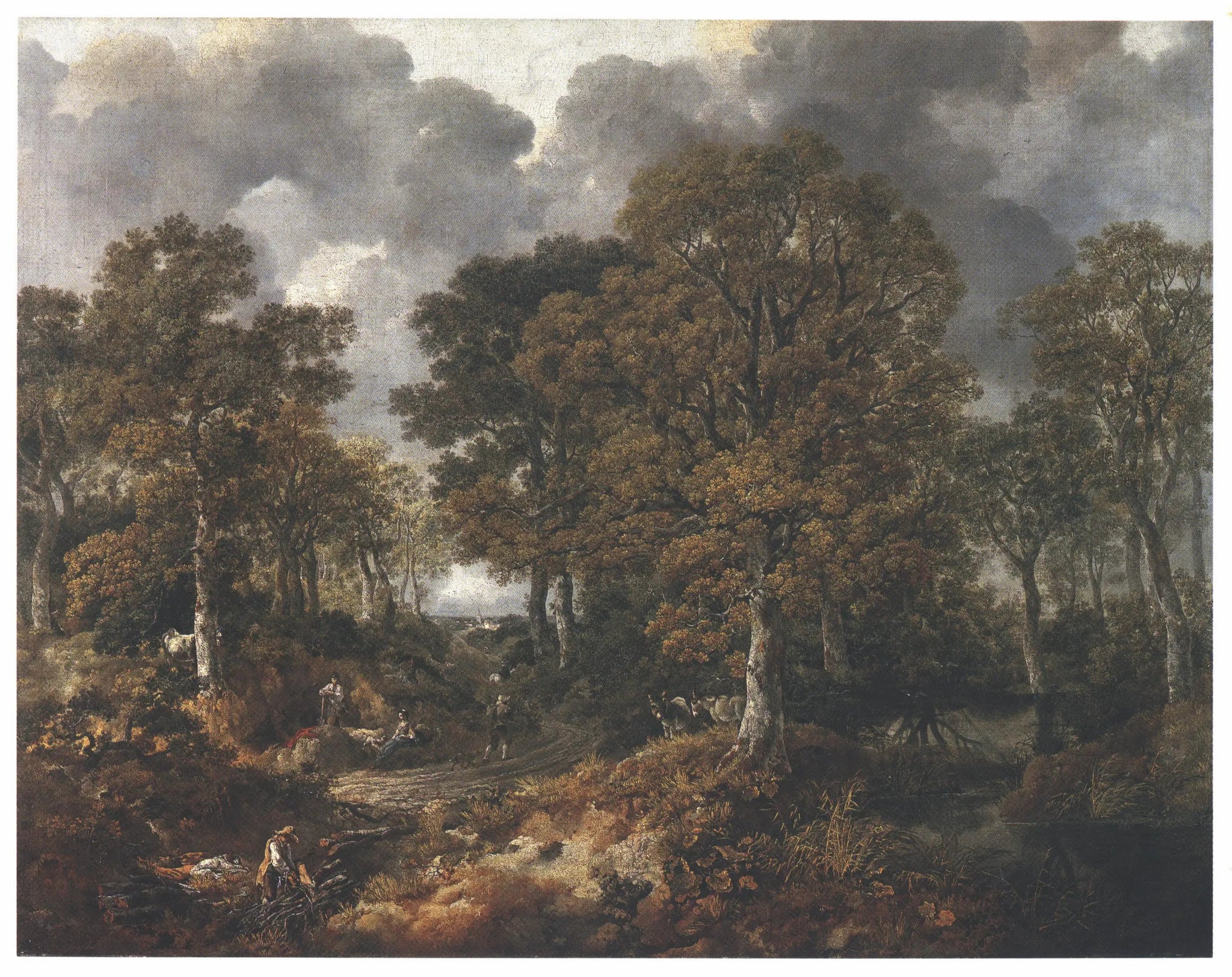 Cornard Wood, près de Sudbury, Suffolk - Thomas Gainsborough image 1 reproduction réalisée par Alpha Reproduction