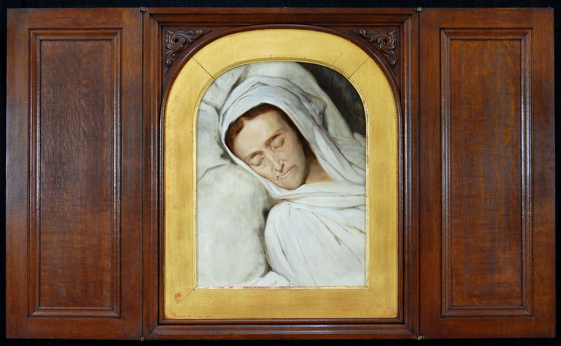 Cornelia Lamme Scheffer - Sur son lit de mort - Ary Scheffer