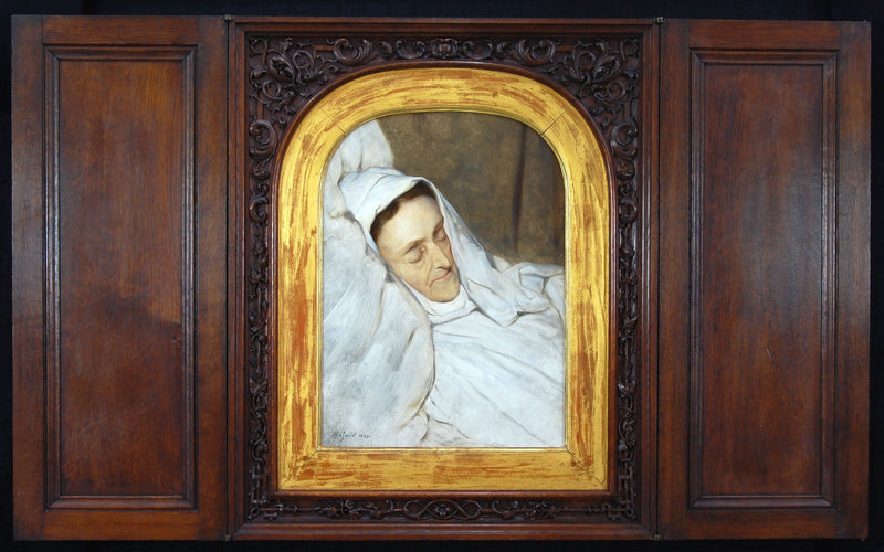 Cornelia Scheffer-Lamme op haar doodsbed - Ary Scheffer