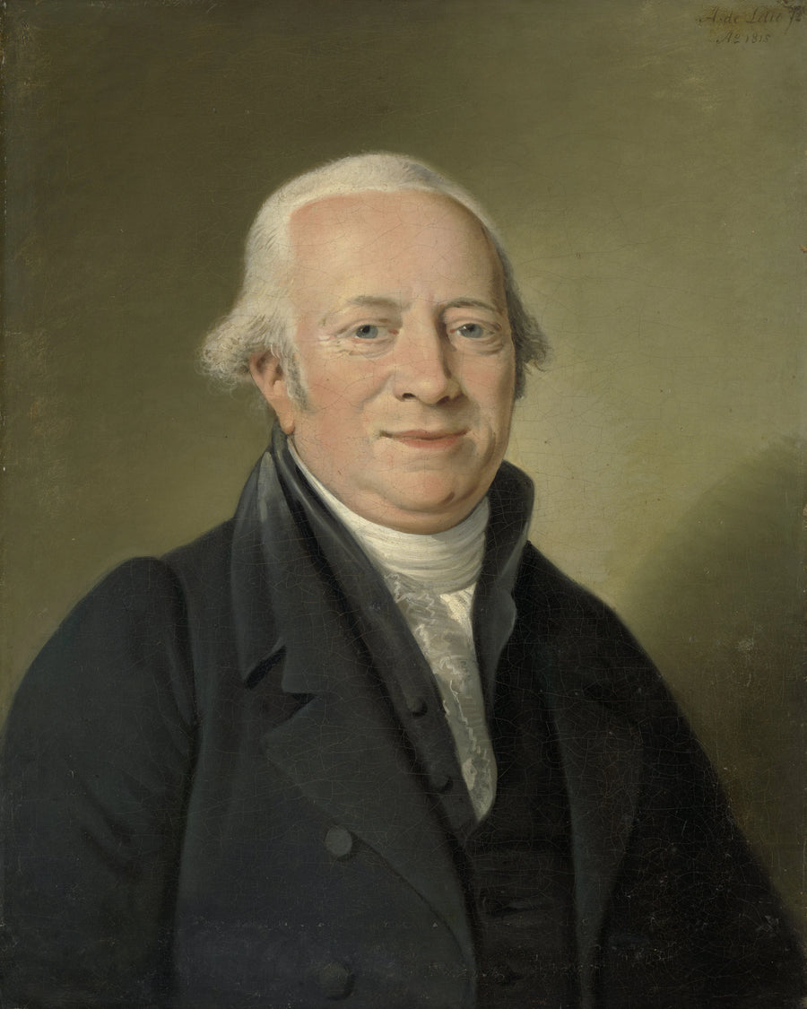 Cornelis Sebille Roos (1754-1820). Acheteur et courtier en art à Amsterdam et inspecteur de la Galerie nationale d'art de la Huis ten Bosch à La Haye - Adriaan de Lelie