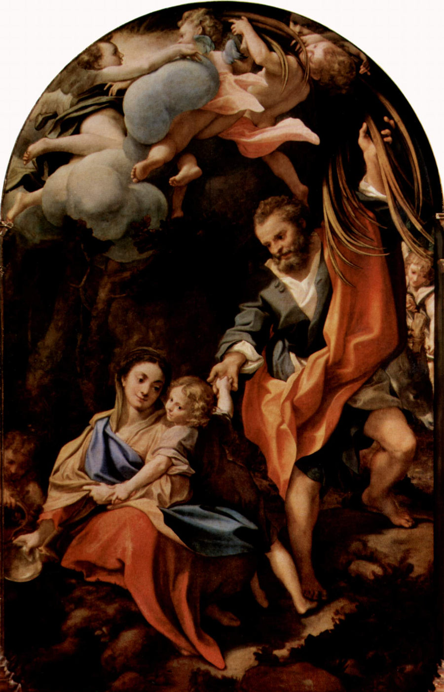 Le Repos pendant la fuite en Égypte, dit La Madonna della Scodella - Le Corrège