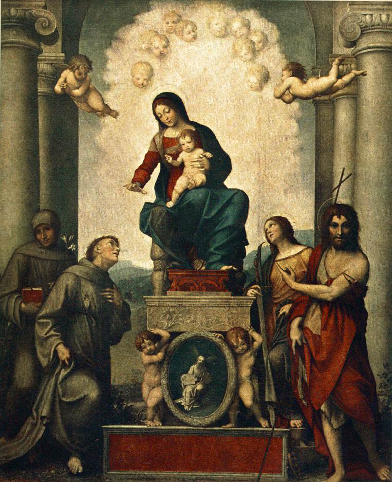 La Madone avec saint François - Corrège