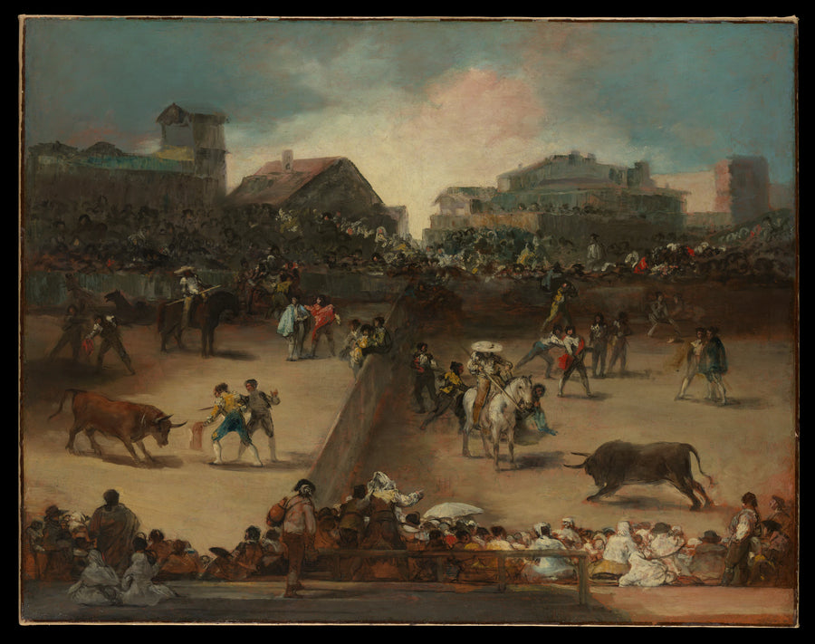 Corrida dans une arène divisée - Goya (Francisco de Goya y Lucientes)