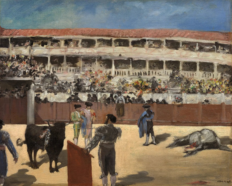 Corrida : la mort du taureau - Édouard Manet