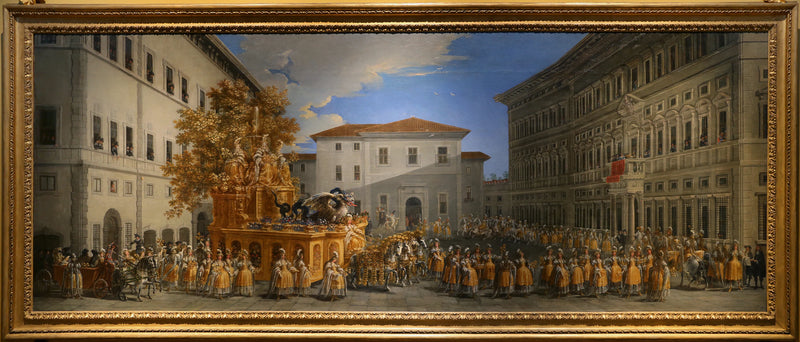 Le Cortège du char d'or du prince Borghèse - Johann Paul Schor