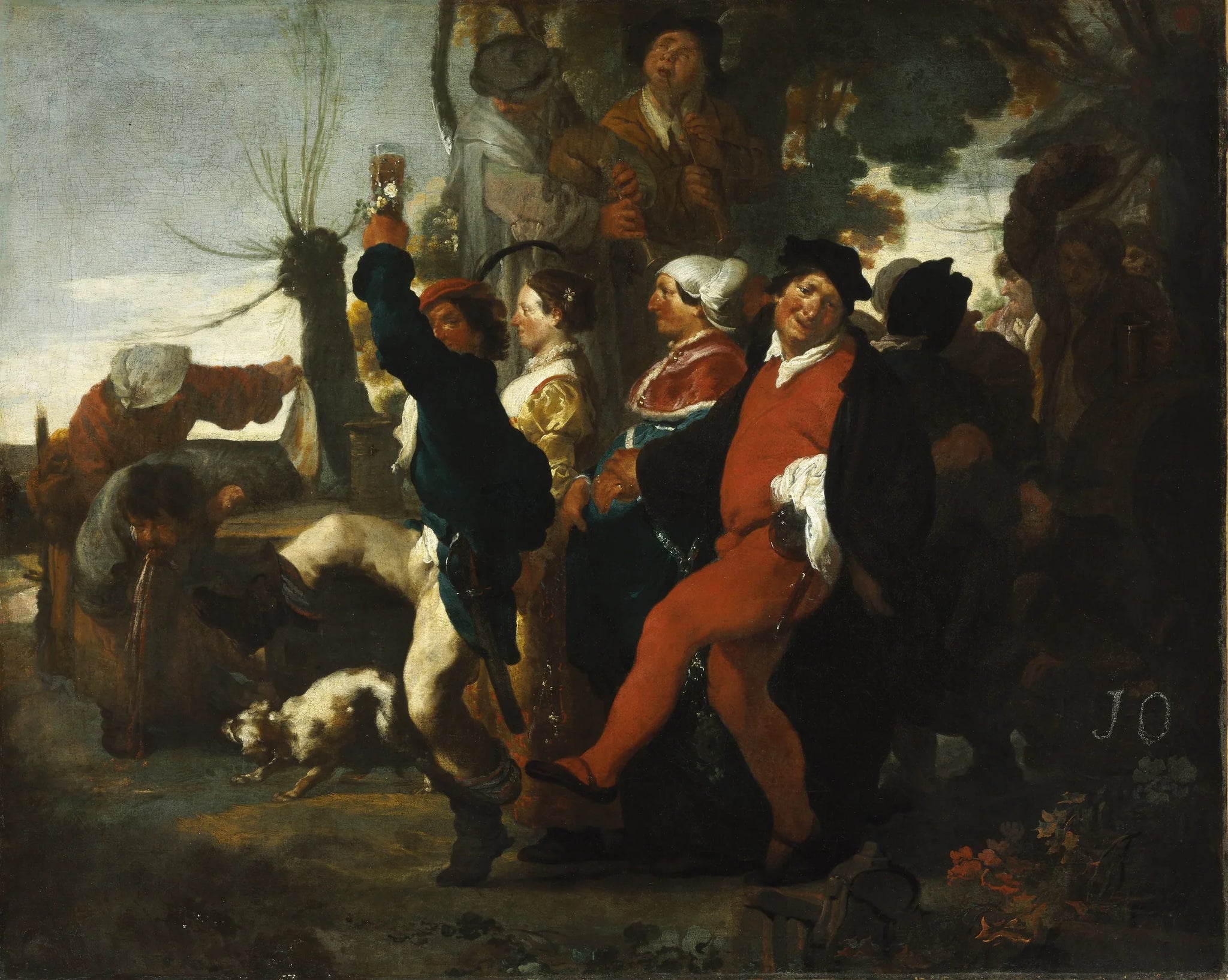 Cortège de mariage villageois - Johann Liss image 1 reproduction réalisée par Alpha Reproduction