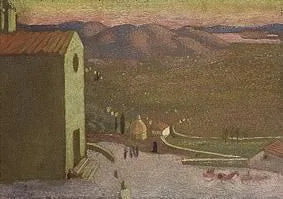 Cortona - Maurice Denis image 1 copie peinte à la main à l’huile