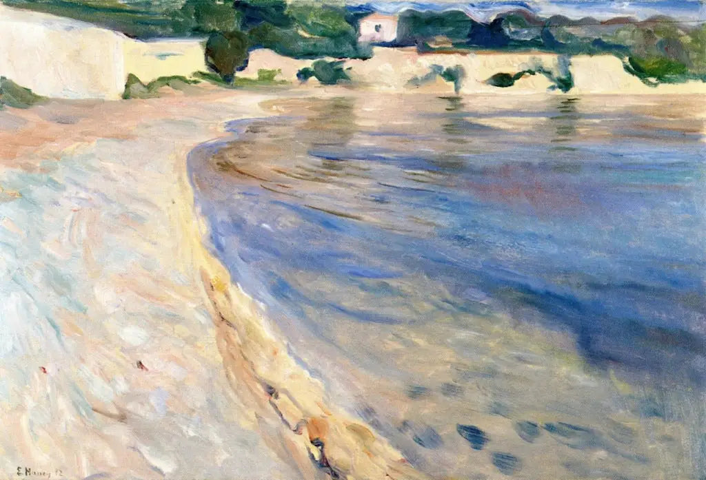 Côte d'Azur - Edvard Munch image 1 copie peinte à la main à l’huile