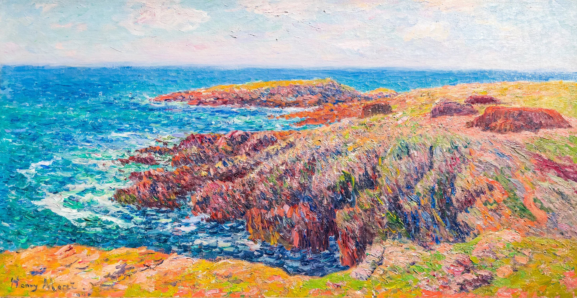 Côte de Belon, Finistère - Henry Moret image 1 reproduction réalisée par Alpha Reproduction