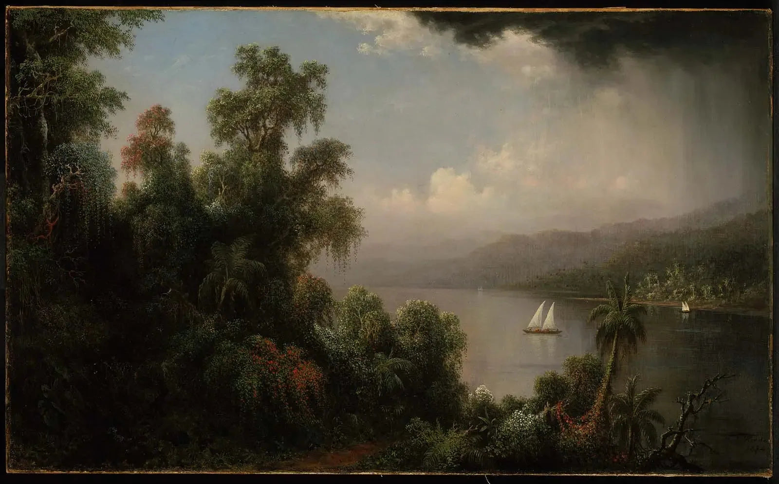 Côte de la Jamaïque - Martin Johnson Heade image 1 copie peinte à la main à l’huile