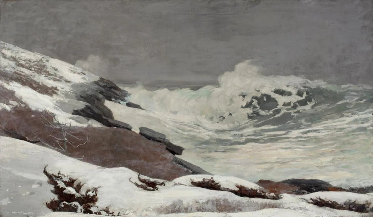 Côte en hiver - Winslow Homer image 1 reproduction de peinture à l’huile