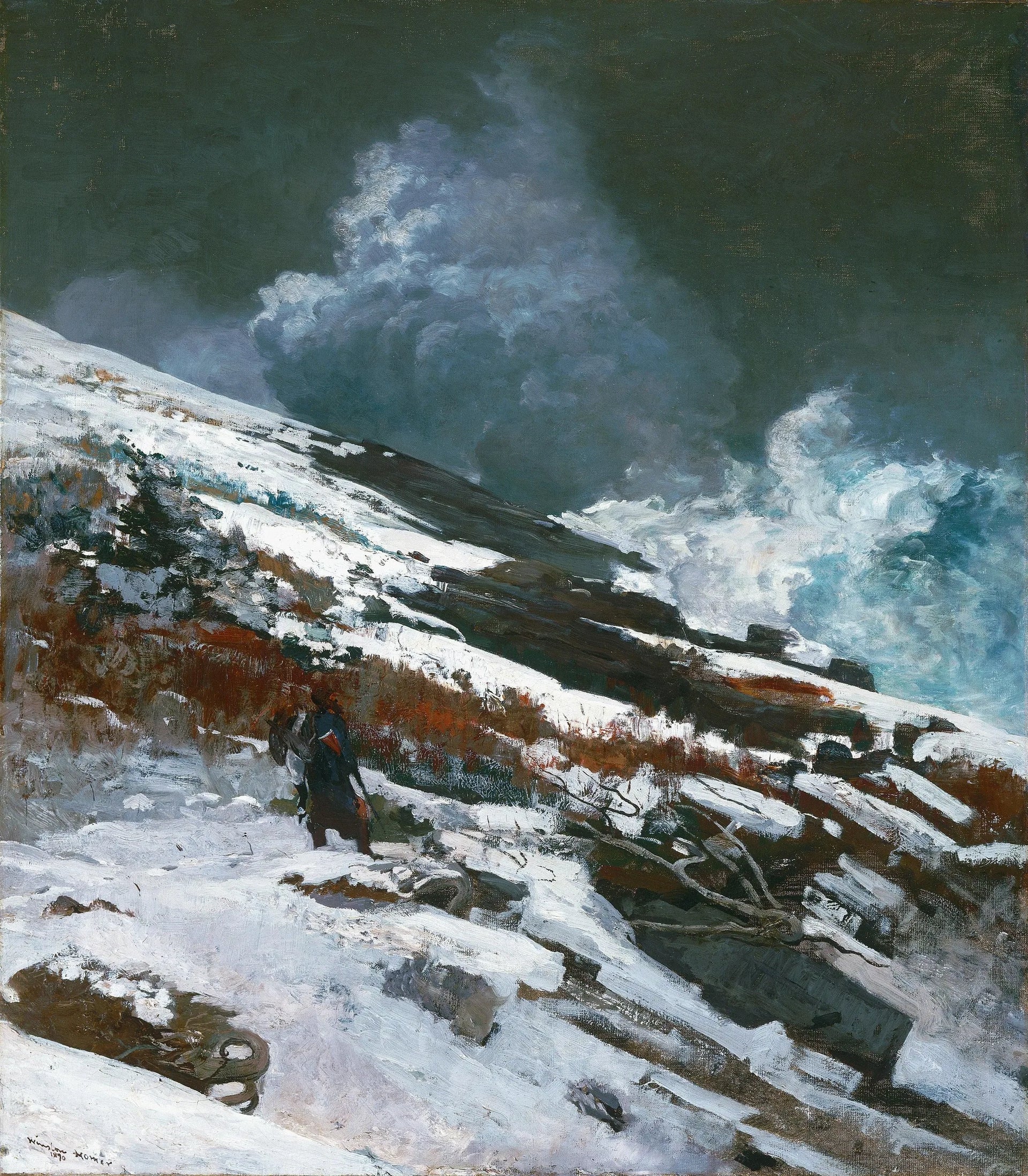 Côte hivernale - Winslow Homer image 1 reproduction de peinture à l’huile