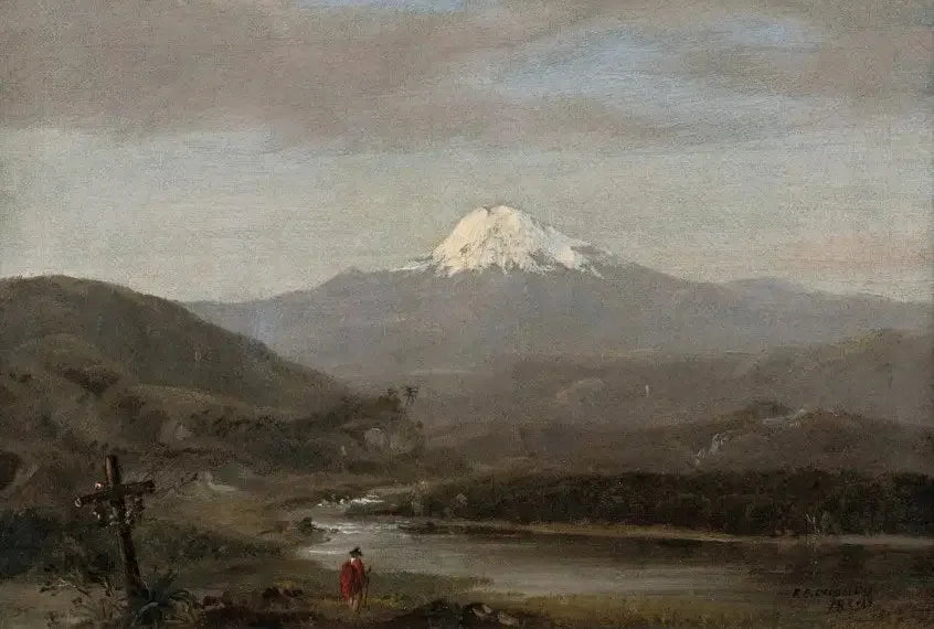 Cotopaxi, Équateur - Frederic Edwin Church image 1 reproduction artisanale de tableau