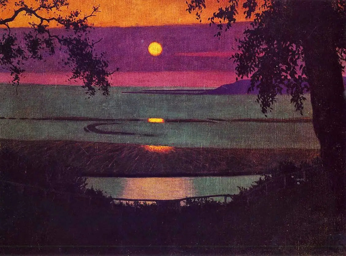 Coucher de soleil à Grasse - Félix Vallotton image 1 reproduction d’œuvre d’art à l’huile