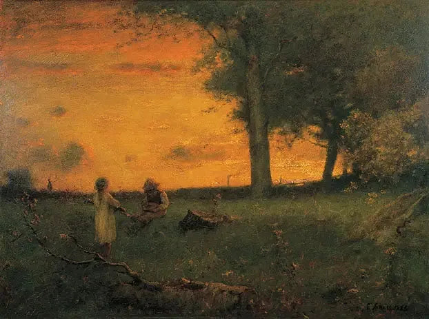 Coucher de soleil à Montclair - George Inness image 1 reproduction d’œuvre d’art à l’huile
