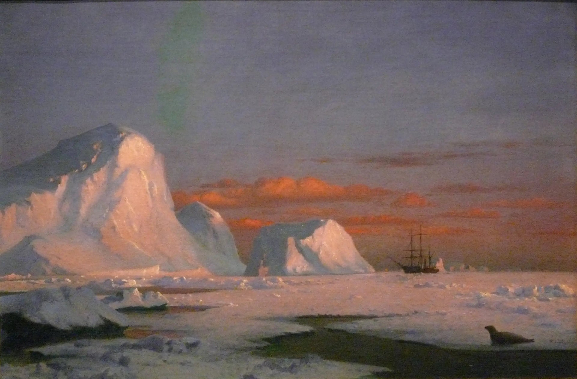 Coucher de soleil arctique - William Bradford image 1 copie de tableau peinte à la main