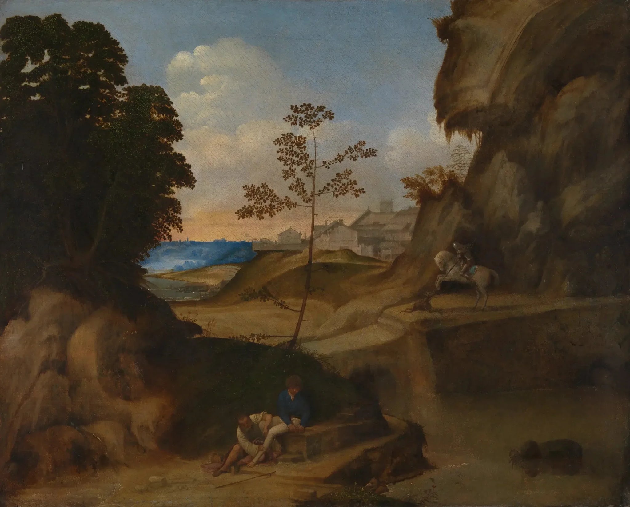 Coucher de soleil - Giorgione image 1 reproduction d’œuvre d’art à l’huile