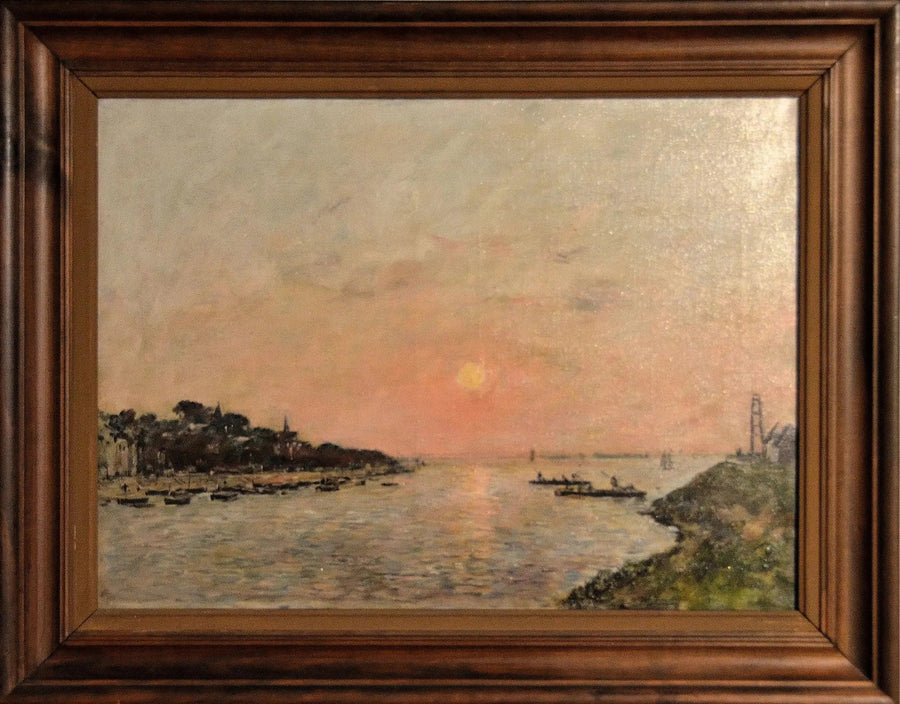 Coucher de soleil, Saint-Valéry-sur-Somme - Eugène Boudin
