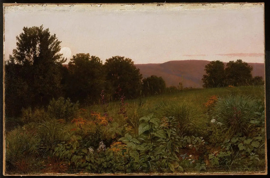 Coucher de soleil sur la prairie - William Trost Richards image 1 copie peinte à la main à l’huile