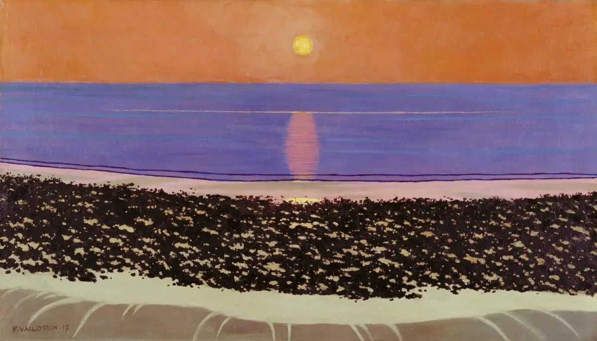 Coucher de soleil. Villerville - Félix Vallotton image 1 copie de tableau peinte à la main