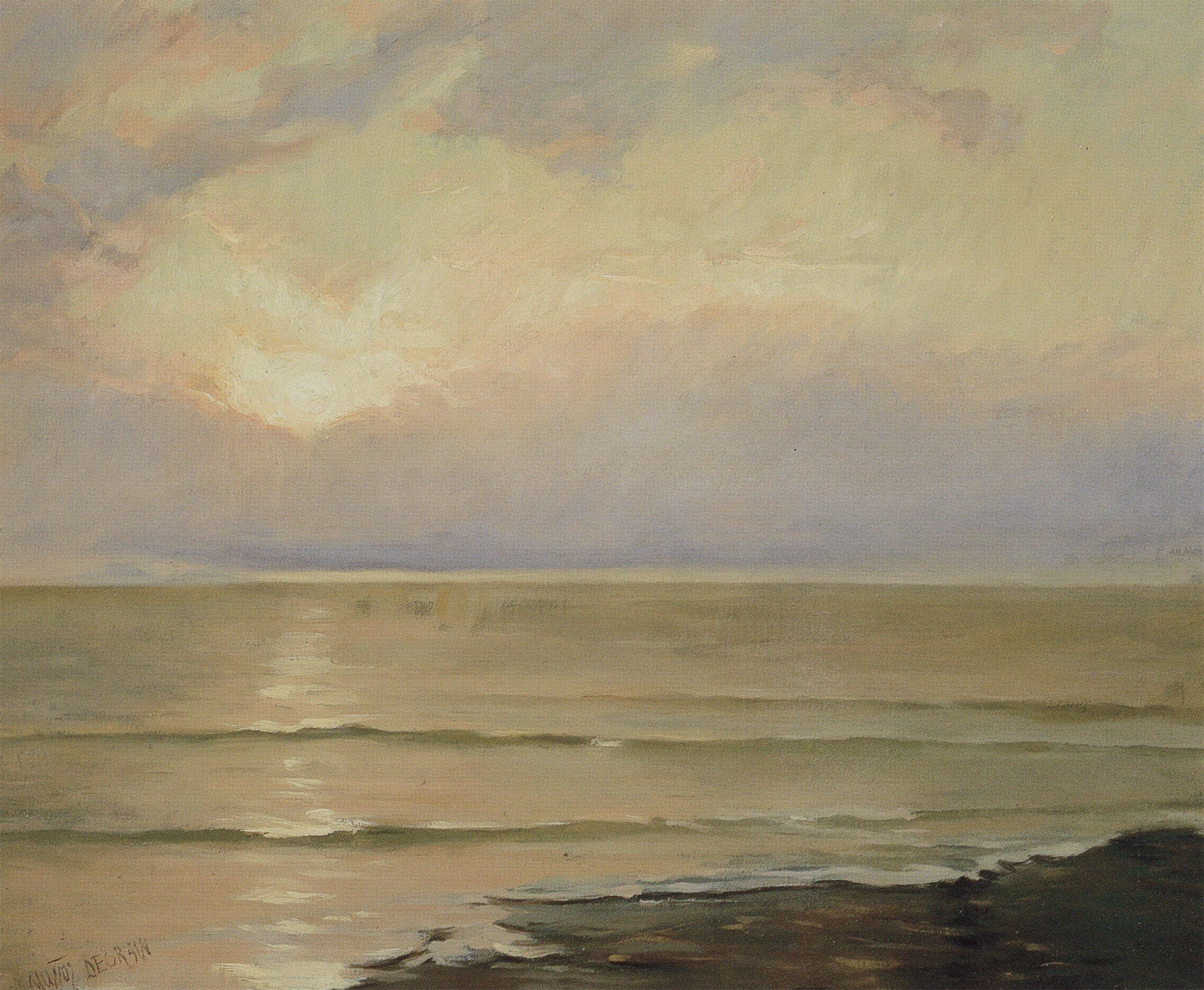 Coucher de soleil - Antonio Muñoz Degraín