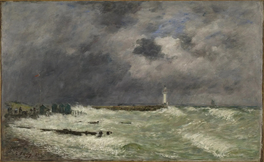 Coup de vent devant Frascati, Le Havre - Eugène Boudin