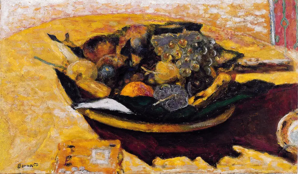 Coupe de fruits sur une table - Pierre Bonnard image 1 tableau peint à l’huile sur toile