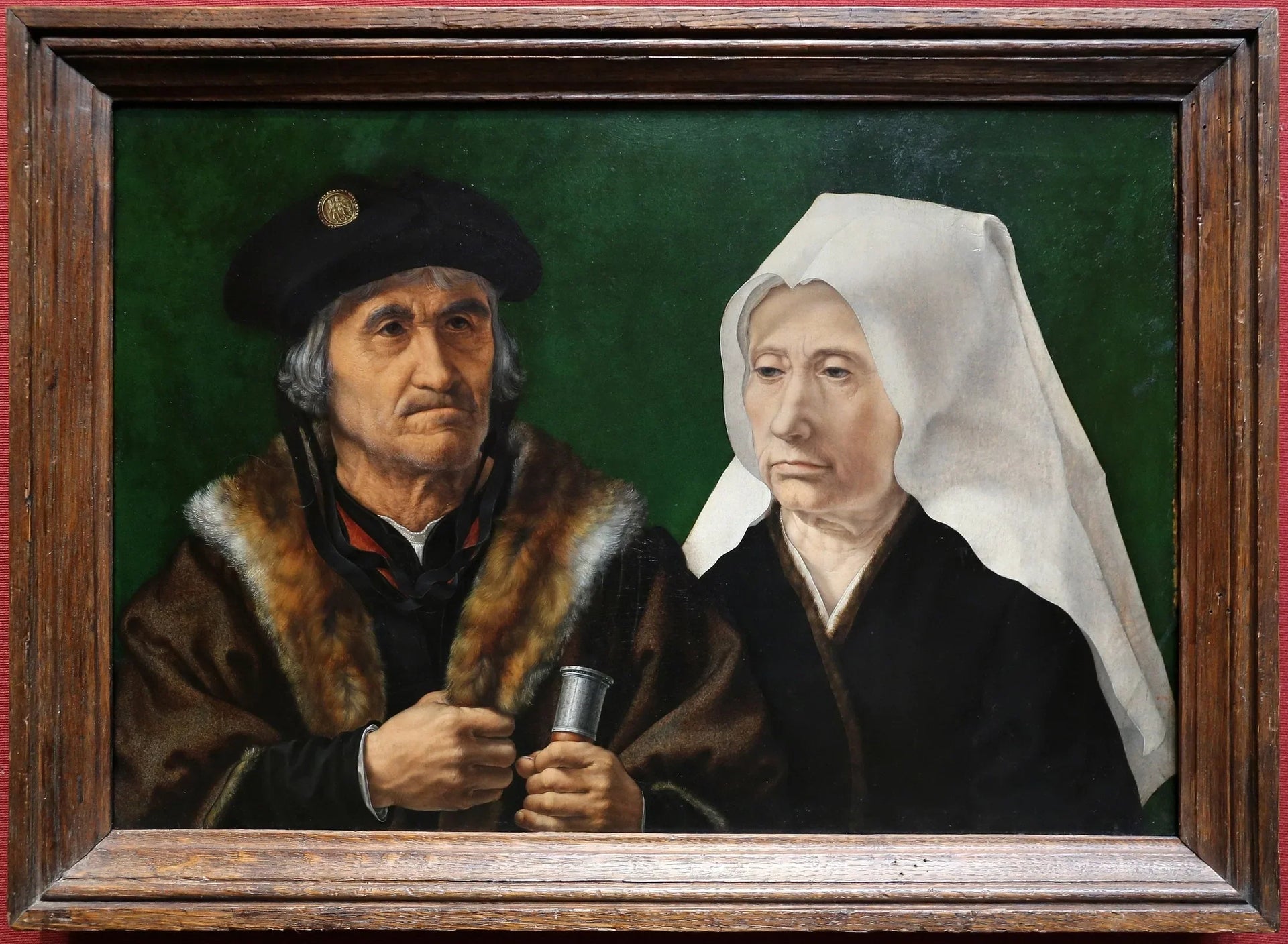 Couple âgé - Jan Gossaert image 1 copie peinte à la main à l’huile