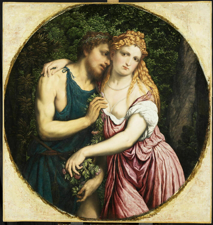 Un couple mythologique (Vénus et Anchise ?) - Paris Bordon