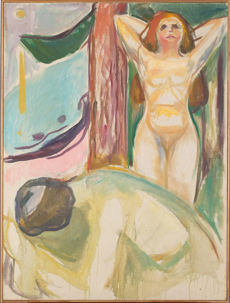 Couple nu sur la plage - Edvard Munch