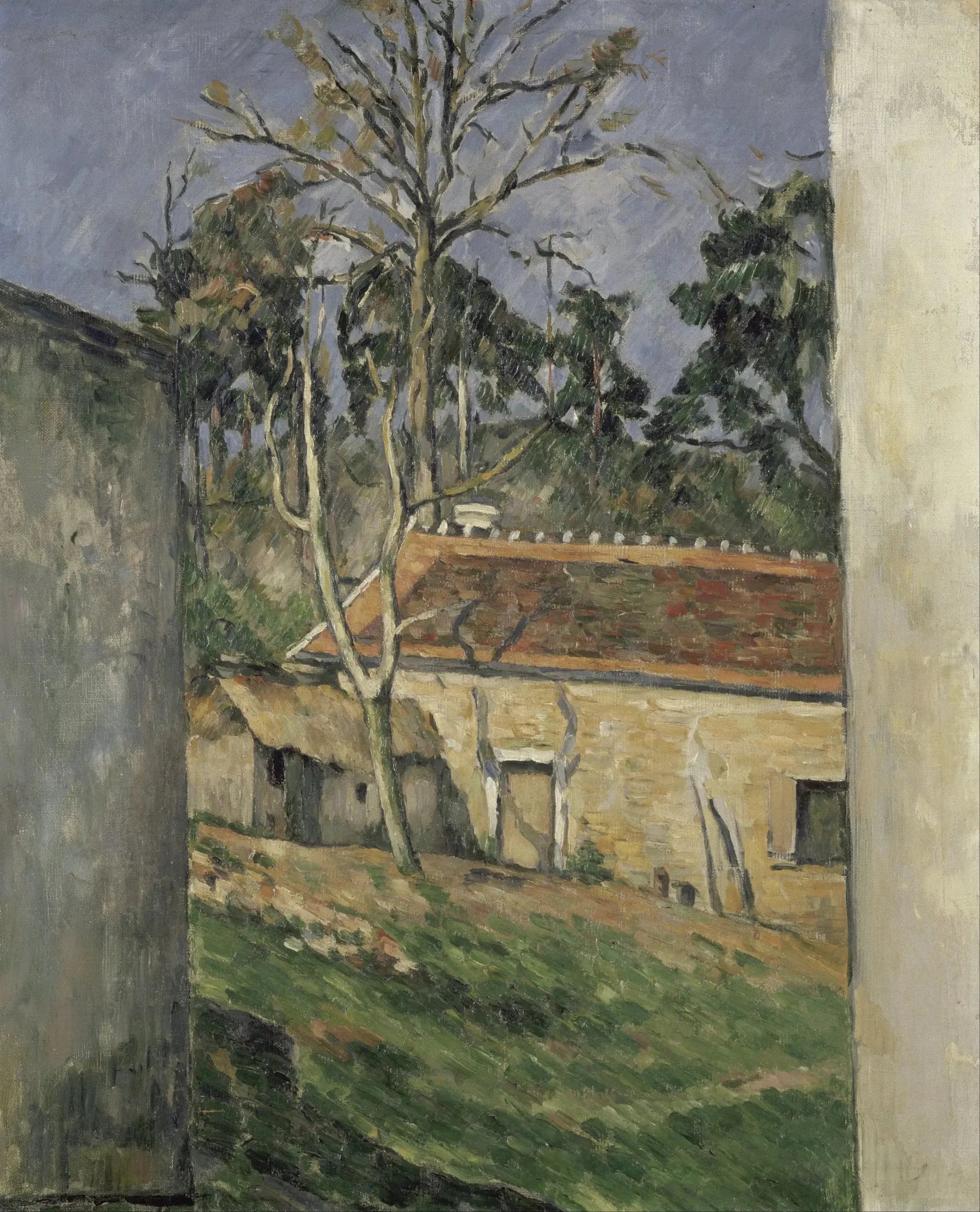 Cour de ferme à Auvers - Paul Cézanne image 1 reproduction artisanale de tableau