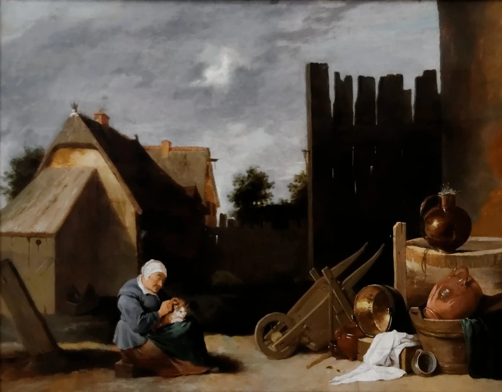 Cour de ferme - David Teniers le Jeune image 1 reproduction réalisée par Alpha Reproduction