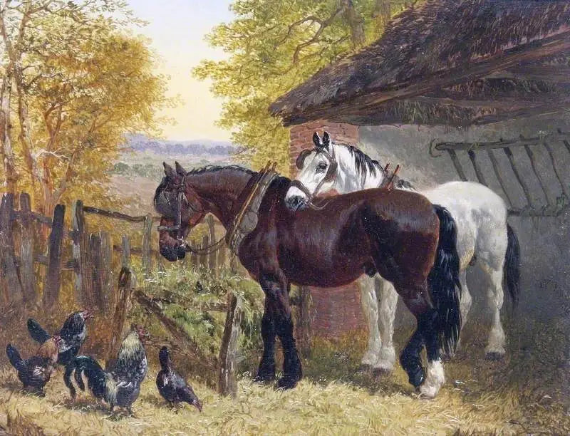 Cour de ferme - John Frederick Herring, Sr. image 1 tableau peint à l’huile sur toile