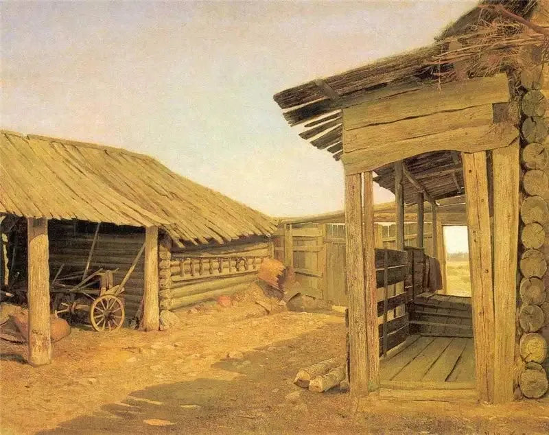 Cour du village - Ivan Chichkine