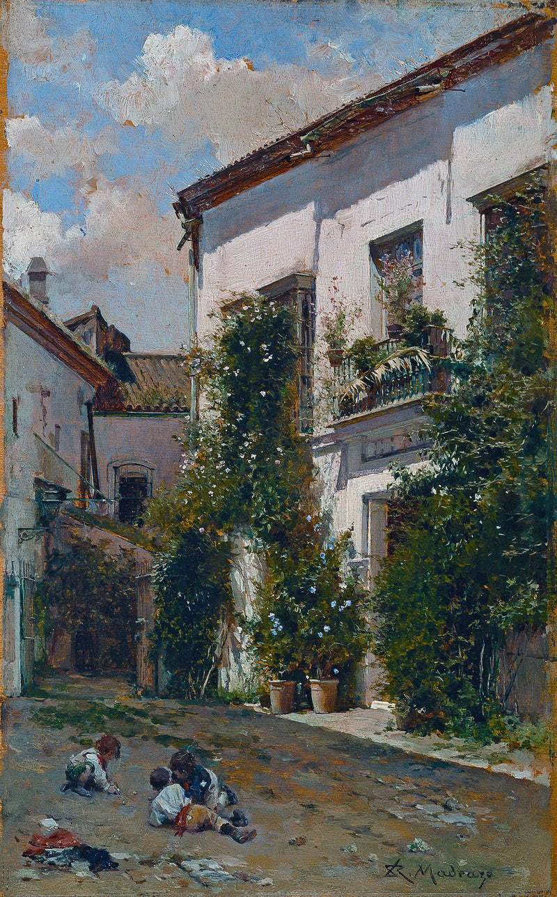 La cour de San Miguel à Séville - Raimundo de Madrazo y Garreta