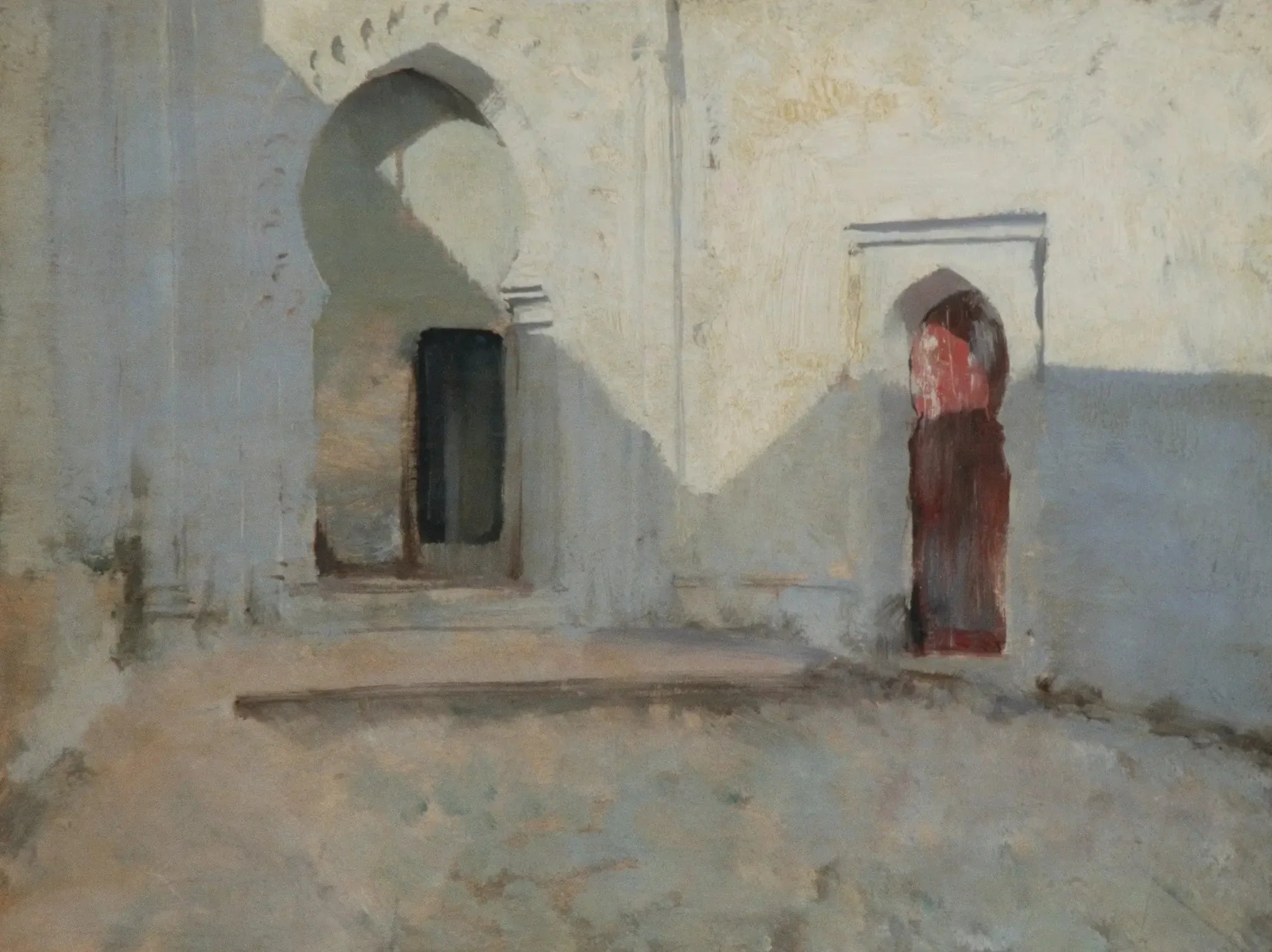 Cour, Tétouan, Maroc - John Singer Sargent image 1 copie de tableau peinte à la main