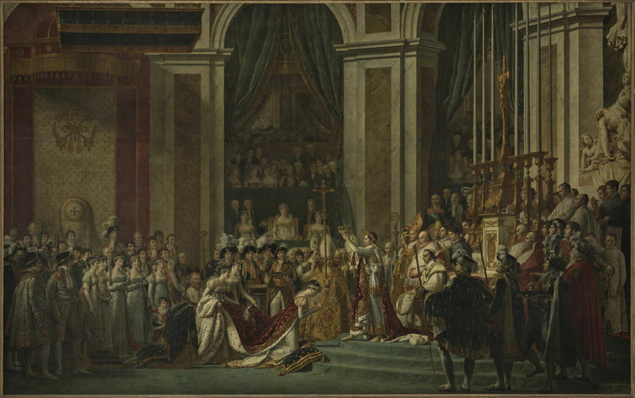 Le Couronnement de l'empereur Napoléon Ier et de l'impératrice Joséphine dans la cathédrale Notre-Dame de Paris, le 2 décembre 1804 - Ignazio Eugenio Degotti