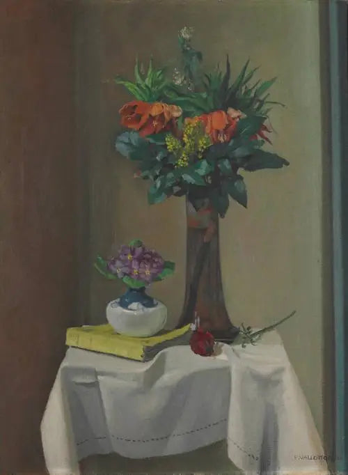 Couronnes impériales (La nappe blanche) - Félix Vallotton image 1 copie de tableau peinte à la main