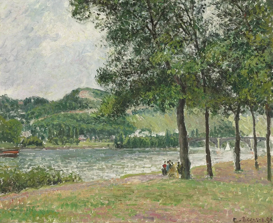Cours-la-Reine à Rouen, ciel couvert - Camille Pissarro