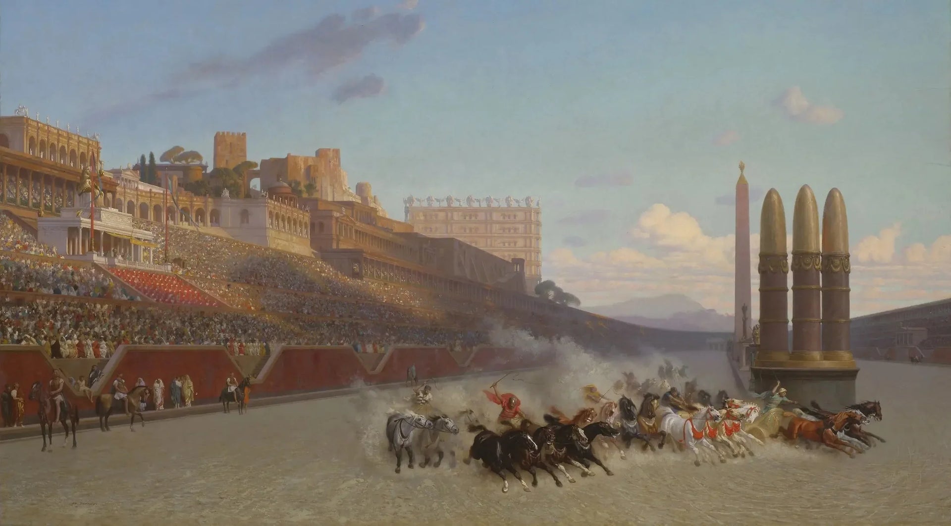 Course de chars - Jean-Léon Gérôme image 1 copie de tableau peinte à la main