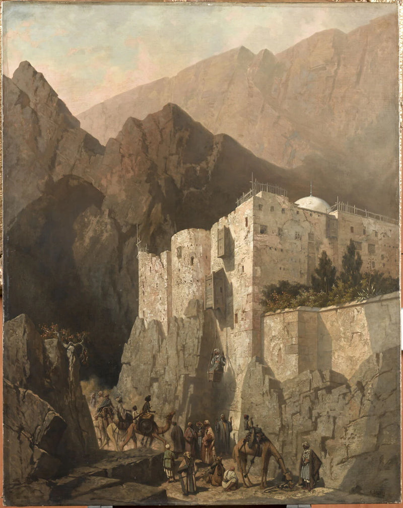 Le couvent de Sainte-Catherine au Mont Sinaï - Adrien Dauzats