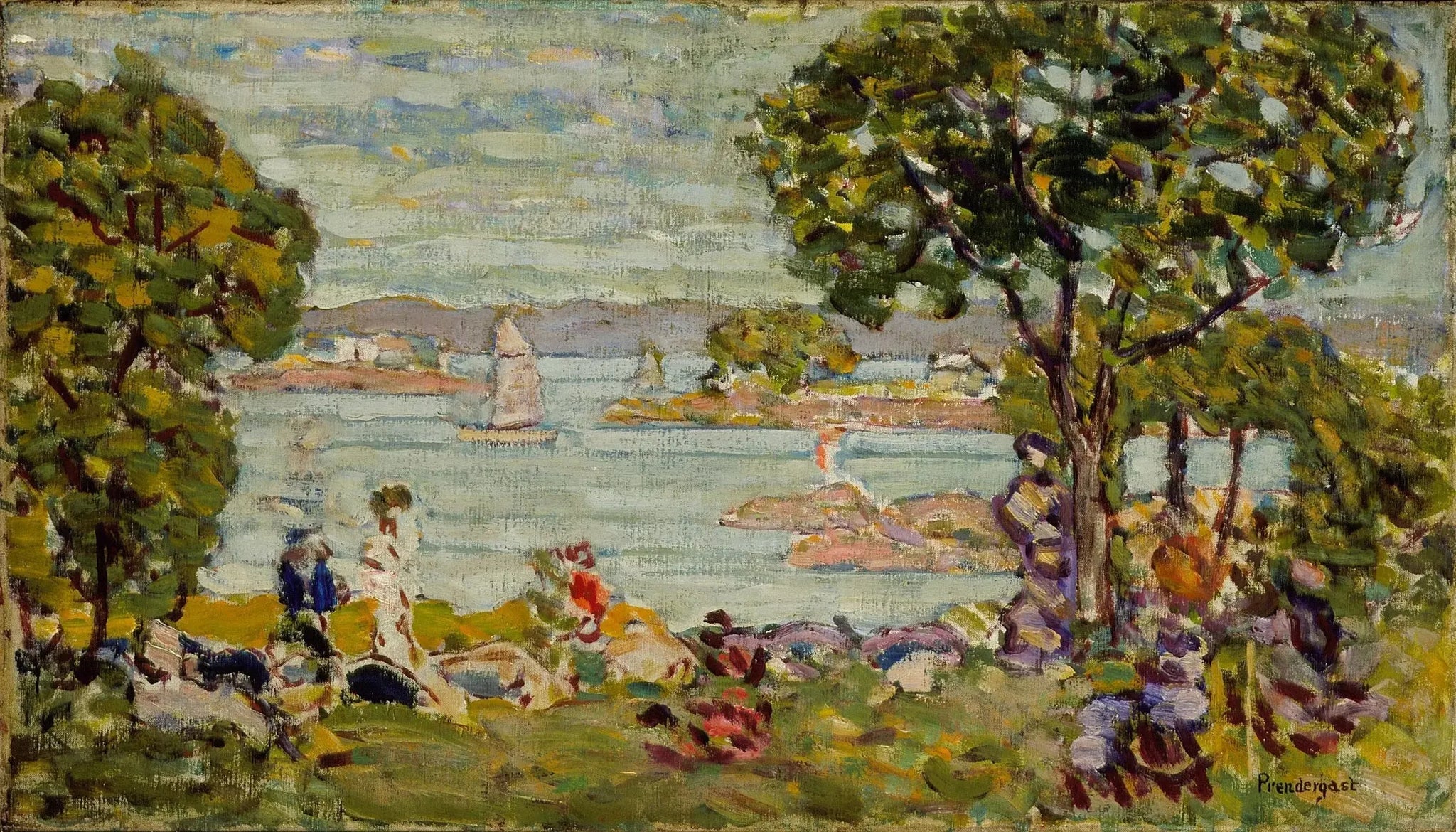 Cove, Maine - Maurice Prendergast image 1 reproduction de peinture à l’huile