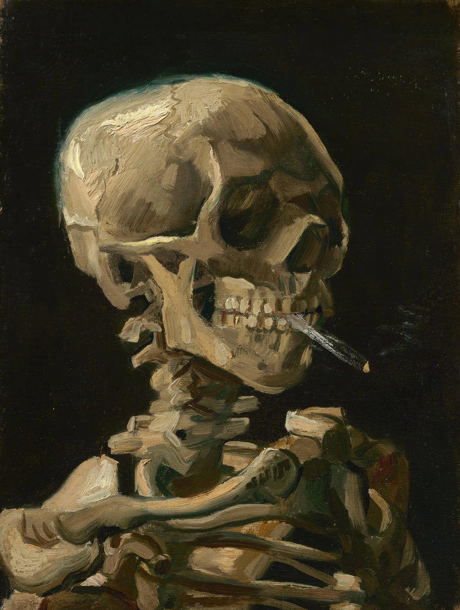 Череп із запаленою цигаркою - Vincent van Gogh