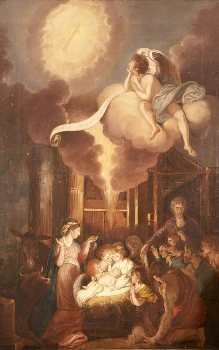 Crèche de Noël - Joshua Reynolds image 1 reproduction de peinture à l’huile