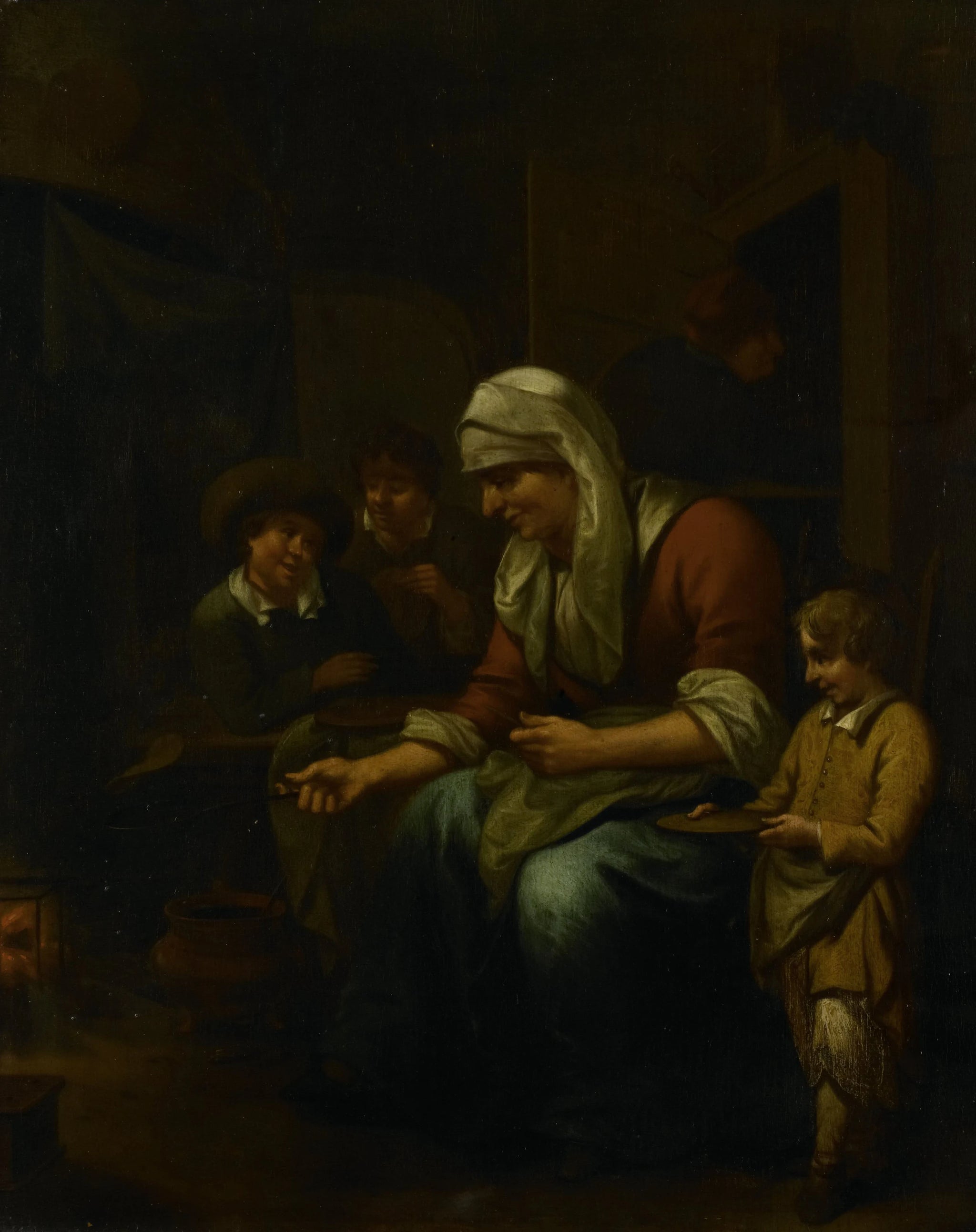 La crêpière - Bernardus van Schendel
