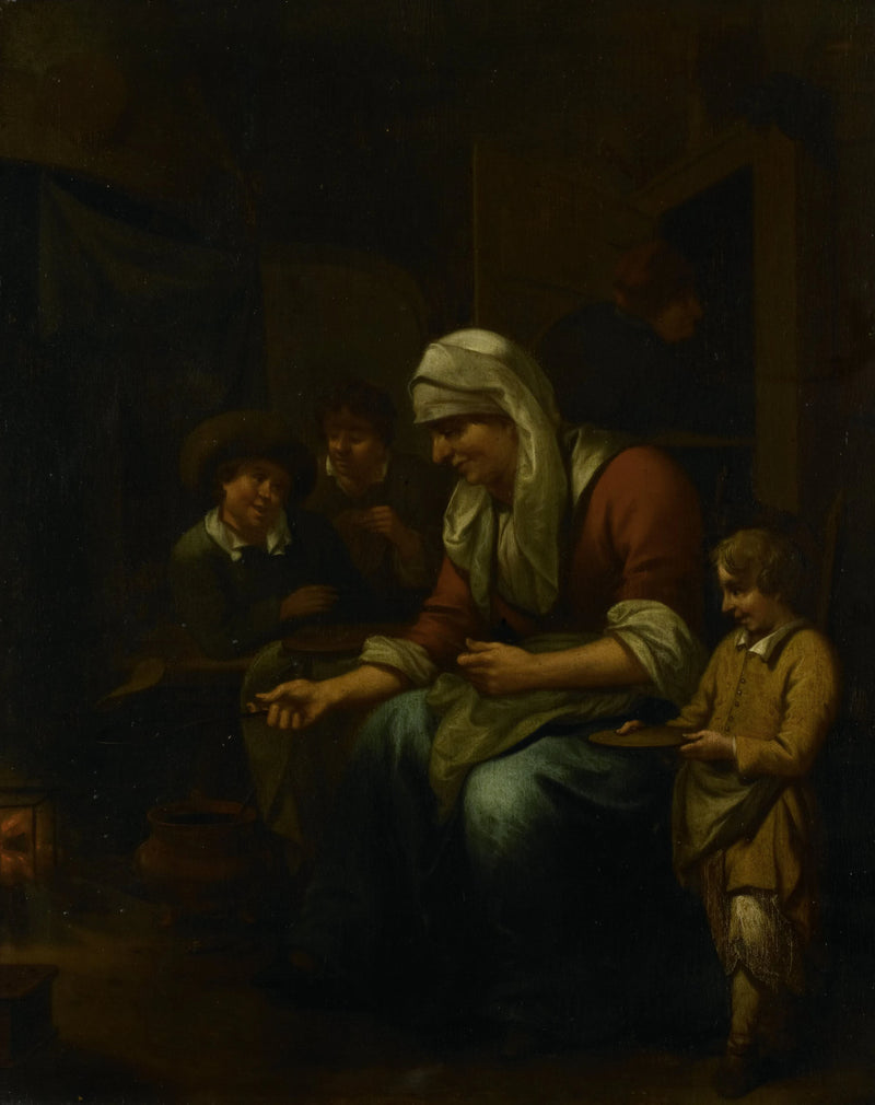 La crêpière - Bernardus van Schendel