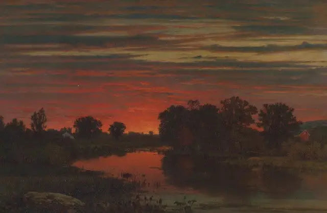 Crépuscule - George Inness image 1 reproduction d’œuvre d’art à l’huile