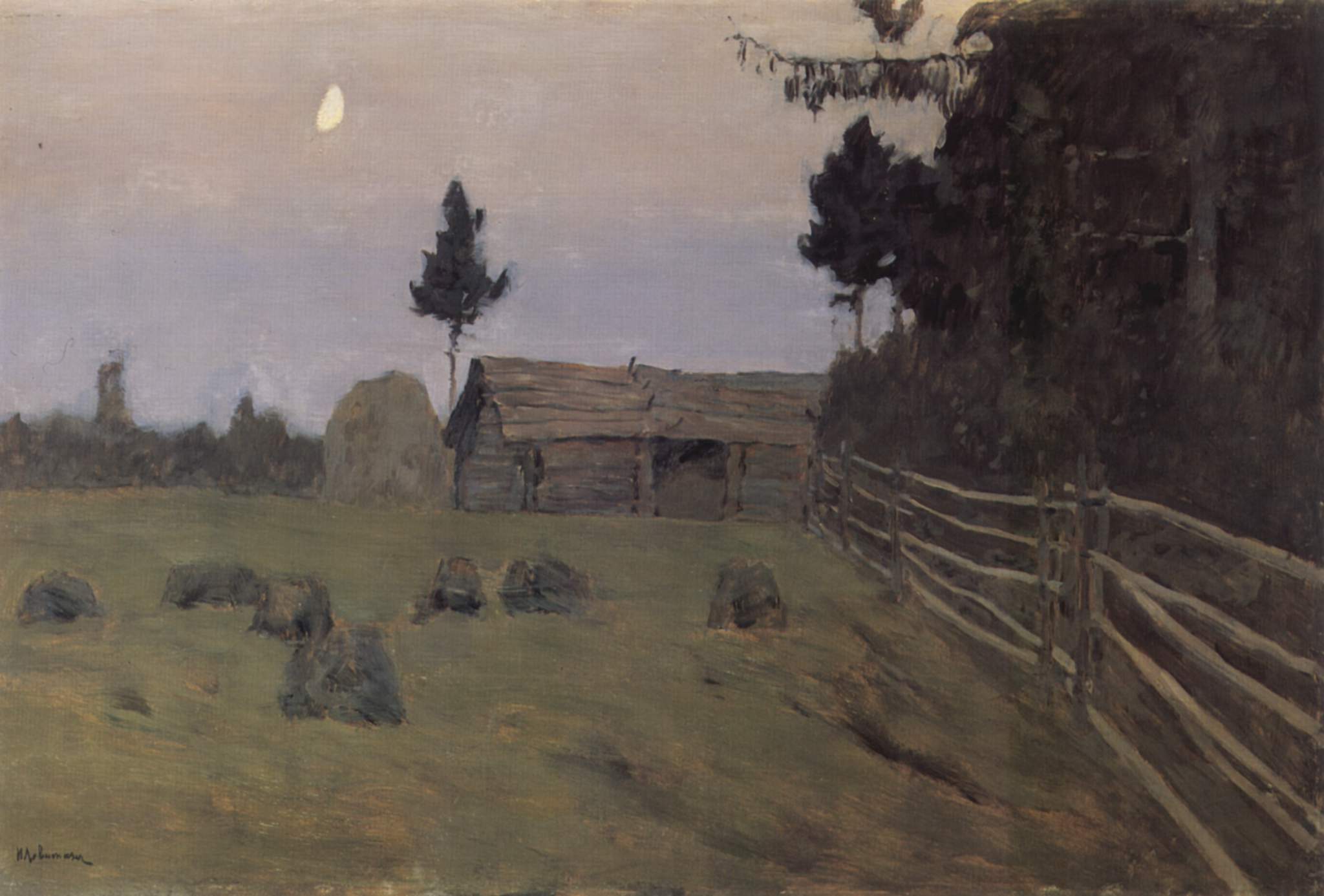 Crépuscule - Isaac Levitan image 1 reproduction de peinture à l’huile