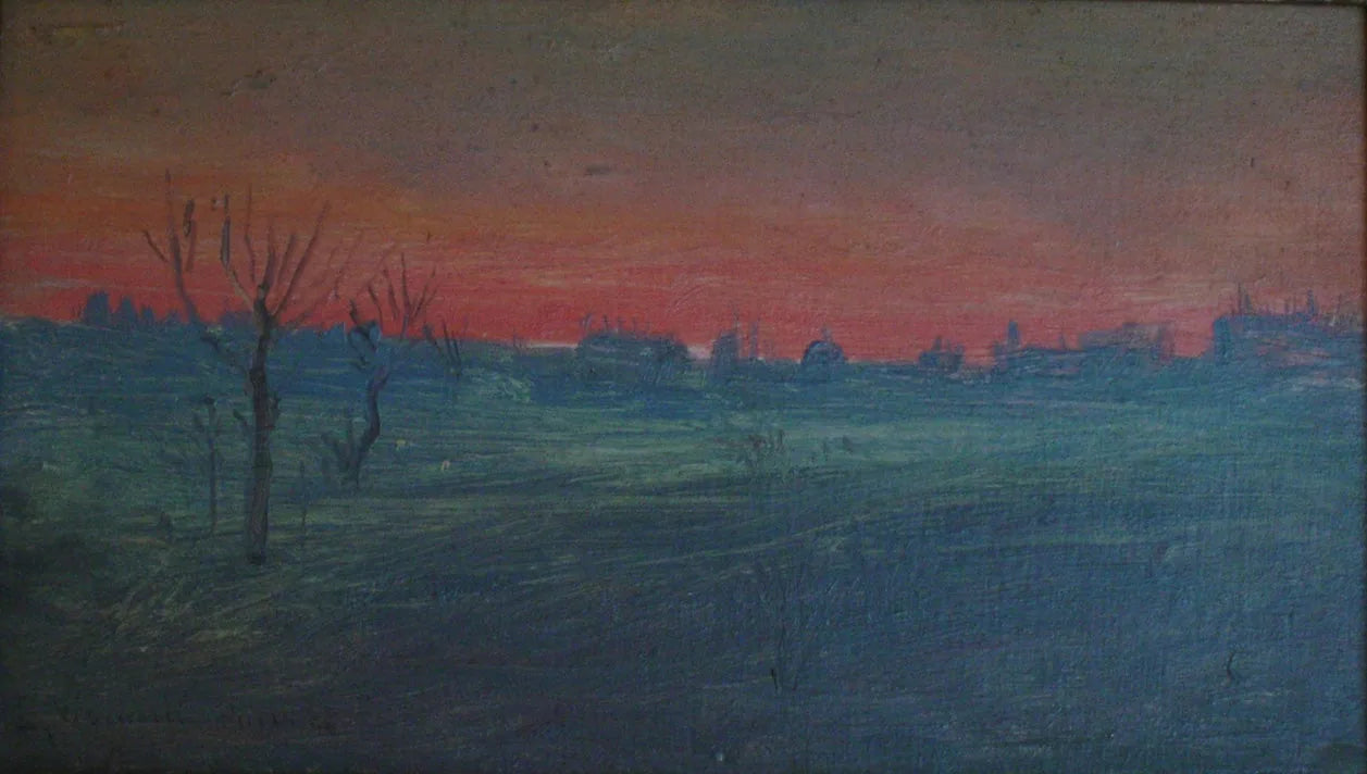 Crepúsculo - Novembro - Eliseu Visconti image 1 reproduction artisanale de tableau